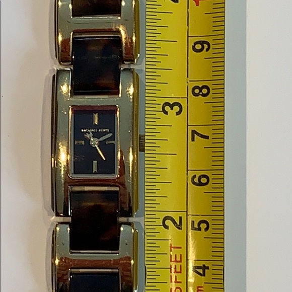 MIchael Kors Tortoise Acetate Goldtone Link Watch - Picture 3 of 5
